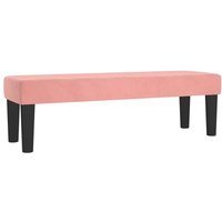 Vidaxl - Sitzbank Rosa 100x30x30 cm Samt von VIDAXL