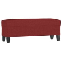 Sitzbank Weinrot 100x35x41 cm Stoff vidaXL Sitzbank Weinrot 100x35x41 cm Stoff vidaXL von VIDAXL