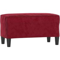 Sitzbank Weinrot 70x35x41 cm Samt vidaXL Sitzbank Weinrot 70x35x41 cm Samt vidaXL von VIDAXL