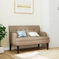 Sitzbank mit Rückenlehne Cappuccino 112x65,5x75 cm Kunstleder vidaXL Sitzbank mit Rückenlehne Cappuccino 112x65,5x75 cm Kunstleder vidaXL von VIDAXL