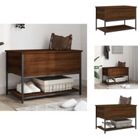 Sitzbank mit Stauraum Braun Eiche 70x42,5x47 cm Holzwerkstoff - Sitzbank - Stauraumbank - Wohnraumgestaltung - Möbel - Holzmöbel von VIDAXL