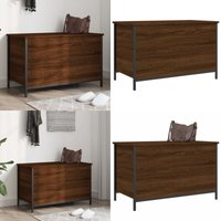 Vidaxl - Sitzbank mit Stauraum Braun Eiche 80x42,5x50 cm Holzwerkstoff - Wohnzimmer Möbel - Flurbank - Stauraumbank - Beistelltisch - Kommode - Home Vidaxl - Sitzbank mit Stauraum Braun Eiche 80x42,5x50 cm Holzwerkstoff - Wohnzimmer Möbel - Flurbank - Stauraumbank - Beistelltisch - Kommode - Home von VIDAXL