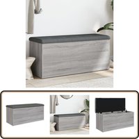 Sitzbank mit Stauraum Grau Sonoma 102x42x45 cm Holzwerkstoff - Wohnzimmer Dekoration - Stauraumbank - Garderobe - Etagenwohnung Möbel - Beistelltisch Sitzbank mit Stauraum Grau Sonoma 102x42x45 cm Holzwerkstoff - Wohnzimmer Dekoration - Stauraumbank - Garderobe - Etagenwohnung Möbel - Beistelltisch von VIDAXL