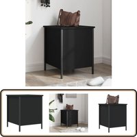 Sitzbank mit Stauraum Schwarz 40x42,5x50 cm Holzwerkstoff - Sitzbank - Stauraumbank - Garderobe - Wohnraumgestaltung - Möbel Für Den Eingangsbereich von VIDAXL