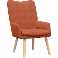 Vidaxl - Relaxsessel Rot Orange Cordstoff von VIDAXL