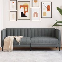 Sofa 2-Sitzer Dunkelgrau Stoff - Vidaxl von VIDAXL