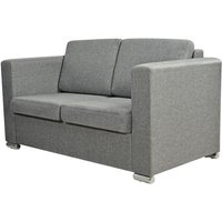 Sofa 2-Sitzer Stoff Hellgrau Vidaxl von VIDAXL