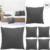 Sofakissen 4 Stk. Anthrazit 40x40 cm Stoff - Vidaxl von VIDAXL