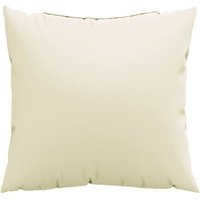 Sofakissen 4 Stk. Creme 40x40 cm Stoff Vidaxl von VIDAXL