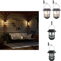 Solar-Außenwandleuchten 2 Stk. Warmweiß Flackerndes Licht - Solarlampen - Außeleuchten - Gartenbeleuchtung - Wandleuchten - LED-Gartenlights Solar-Außenwandleuchten 2 Stk. Warmweiß Flackerndes Licht - Solarlampen - Außeleuchten - Gartenbeleuchtung - Wandleuchten - LED-Gartenlights von VIDAXL