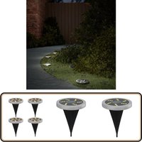 Solar-Bodenleuchten mit Erdspieß 4 Stk. Warmweiß - Solarlaternen - Outdoor Beleuchtung - Gartenbeleuchtung - led Lichterkette - Terrassenlampe Solar-Bodenleuchten mit Erdspieß 4 Stk. Warmweiß - Solarlaternen - Outdoor Beleuchtung - Gartenbeleuchtung - led Lichterkette - Terrassenlampe von VIDAXL