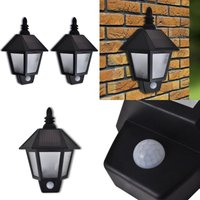 Vidaxl - Solar-Wandleuchten mit Bewegungsmelder 2 Stk. - Solarlaterne - Outdoorbeleuchtung - Gartenlampe - Wandleuchte - Bewegungsmelder - Home & Vidaxl - Solar-Wandleuchten mit Bewegungsmelder 2 Stk. - Solarlaterne - Outdoorbeleuchtung - Gartenlampe - Wandleuchte - Bewegungsmelder - Home & von VIDAXL