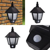 Solarwandleuchte mit Bewegungssensor - Solarleuchte - Außeleuchte - Gartenbeleuchtung - Wandleuchte - Bewegungssensor - Home & Living von VIDAXL