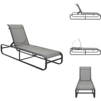 Sonnenliege Aluminium und Textilene - Sonnenliege - Gartenliege - Liege - Alu-Leie - Textilene Sonnenliege Aluminium und Textilene - Sonnenliege - Gartenliege - Liege - Alu-Leie - Textilene von VIDAXL