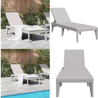 Sonnenliege Grau 186x60x29 cm PP - Sonnenliege - Gartenliege - Poolliege - Außenliege - Relaxliege - Home & Living Sonnenliege Grau 186x60x29 cm PP - Sonnenliege - Gartenliege - Poolliege - Außenliege - Relaxliege - Home & Living von VIDAXL