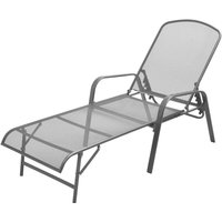 Sonnenliege Stahl Anthrazit - Vidaxl von VIDAXL