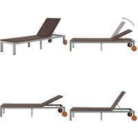 Sonnenliege mit Rollen Poly Rattan Braun - Sonnenliege - Gartenliege - Rattanliege - Relaxliege - Poolliege - Home & Living von VIDAXL