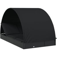 Sonnenliege für 2 Personen mit Runddach Schwarz 211x112x140 cm Vidaxl Sonnenliege für 2 Personen mit Runddach Schwarz 211x112x140 cm Vidaxl von VIDAXL