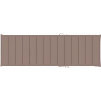 Sonnenliegen-Auflage Taupe 200x60x3 cm Oxford-Gewebe vidaXL von VIDAXL