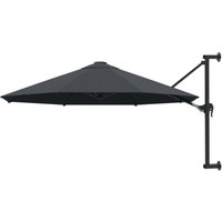 Vidaxl - Sonnenschirm zur Wandmontage mit Metall-Mast 300 cm Anthrazit Vidaxl - Sonnenschirm zur Wandmontage mit Metall-Mast 300 cm Anthrazit von VIDAXL