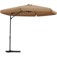 Bonnevie - Sonnenschirm,Gartenschirm mit Stahlmast 300 cm Taupe vidaXL von BONNEVIE