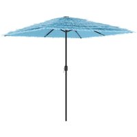Sonnenschirm mit Stahlmast Blau 248x248x248 cm Vidaxl Sonnenschirm mit Stahlmast Blau 248x248x248 cm Vidaxl von VIDAXL