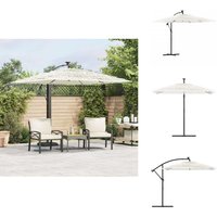 Sonnenschirm mit Stahlmast Weiß 246x246x230 cm - Sonnenschirm - Gartenschirm - Outdoor Möbel - Terrasse - Garten Dekoration Sonnenschirm mit Stahlmast Weiß 246x246x230 cm - Sonnenschirm - Gartenschirm - Outdoor Möbel - Terrasse - Garten Dekoration von VIDAXL