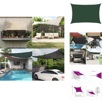 Vidaxl - Sonnensegel 160 g/m² Dunkelgrün 4x5 m hdpe - Sonnensegel - hdpe Sonnensegel - Gartensonnensegel - Terrassenüberdachung - Balkonschutz von VIDAXL