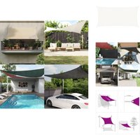 Sonnensegel 160 g/m² Weiß 4x7 m HDPE - Sonnensegel - HDPE Sonnensegel - Gartensonnensegel - Terrassenüberdachung - Balkonabdeckung von VIDAXL
