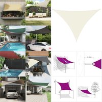 Sonnensegel Oxford-Gewebe Dreieckig 3,5x3,5x4,9 m Creme - Sonnensegel - Oxford-Gewebe - Sonnenschutz - Dreiecksdach - Gartensonnensegel - Home & Sonnensegel Oxford-Gewebe Dreieckig 3,5x3,5x4,9 m Creme - Sonnensegel - Oxford-Gewebe - Sonnenschutz - Dreiecksdach - Gartensonnensegel - Home & von VIDAXL