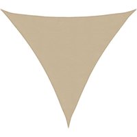 Bonnevie - Sonnensegel,Sonnenschutzsegel Oxford Gewebe Dreieckig 5 x 5 x 5 m Beige vidaXL von BONNEVIE