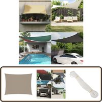 Sonnensegel Oxford-Gewebe Rechteckig 3x4 m Taupe - Sonnensegel - Oxford-Gewebe - Sonnenschutz - Gartensonnensegel - Terrassenüberdachung Sonnensegel Oxford-Gewebe Rechteckig 3x4 m Taupe - Sonnensegel - Oxford-Gewebe - Sonnenschutz - Gartensonnensegel - Terrassenüberdachung von VIDAXL