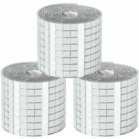 Spiegel-Mosaikfliese Geometrisch 3 pcs Silber 100 x 4 cm Glas vidaXL Spiegel-Mosaikfliese Geometrisch 3 pcs Silber 100 x 4 cm Glas vidaXL von VIDAXL