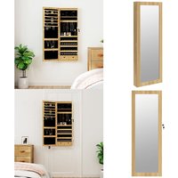 Spiegel-Schmuckschrank mit LED-Beleuchtung Wandmontage - Spiegel-Schmuckschrank - Schmuckaufbewahrung - LED Beleuchtung - Kosmetikspiegel Spiegel-Schmuckschrank mit LED-Beleuchtung Wandmontage - Spiegel-Schmuckschrank - Schmuckaufbewahrung - LED Beleuchtung - Kosmetikspiegel von VIDAXL