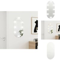Spiegel mit LED-Leuchten 80x40 cm Glas Oval - Spiegels - LED-Spiegel - Badezimmerspiegel - Kosmetikspiegel - Makeupspiegel Spiegel mit LED-Leuchten 80x40 cm Glas Oval - Spiegels - LED-Spiegel - Badezimmerspiegel - Kosmetikspiegel - Makeupspiegel von VIDAXL