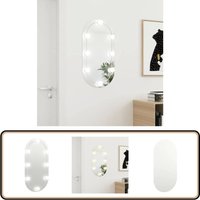 Spiegel mit LED-Leuchten 80x40 cm Glas Oval - Spiegels - LED-Spiegel - Badezimmerspiegel - Kosmetikspiegel - Makeupspiegel Spiegel mit LED-Leuchten 80x40 cm Glas Oval - Spiegels - LED-Spiegel - Badezimmerspiegel - Kosmetikspiegel - Makeupspiegel von VIDAXL