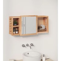 Spiegelschrank 80x17x34 cm Massivholz Nussbaum Vidaxl Spiegelschrank 80x17x34 cm Massivholz Nussbaum Vidaxl von VIDAXL