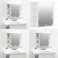 Vidaxl - Spiegelschrank mit led Hochglanz-Weiß 70x16,5x60 cm - Spiegelschrank - LED-Spiegel - Badezimmermöbel - Wandspiegel - Kosmetikspiegel - Home Vidaxl - Spiegelschrank mit led Hochglanz-Weiß 70x16,5x60 cm - Spiegelschrank - LED-Spiegel - Badezimmermöbel - Wandspiegel - Kosmetikspiegel - Home von VIDAXL