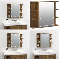 Vidaxl - Spiegelschrank mit led Räuchereiche 70x16,5x60 cm - Spiegelschrank - LED-Spiegelschrank - Badezimmermöbel - Holzschränk - Rauchfarbe - Home Vidaxl - Spiegelschrank mit led Räuchereiche 70x16,5x60 cm - Spiegelschrank - LED-Spiegelschrank - Badezimmermöbel - Holzschränk - Rauchfarbe - Home von VIDAXL