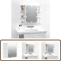 Vidaxl - Spiegelschrank mit led Weiß 70x16,5x60 cm - Spiegelschrank - LED-Spiegel - Badezimmermöbel - Holzwerkstoff Möbel - Weißer Spiegelschrank Vidaxl - Spiegelschrank mit led Weiß 70x16,5x60 cm - Spiegelschrank - LED-Spiegel - Badezimmermöbel - Holzwerkstoff Möbel - Weißer Spiegelschrank von VIDAXL