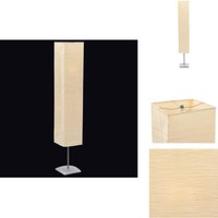 Standleuchte mit Stahlständer 135 cm Beige - Stehlampe - Leuchte - Wohnzimmer Deko - Wohnraum Beleuchtung - Designerlampe von VIDAXL