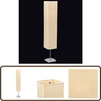 Standleuchte mit Stahlständer 135 cm Beige - Stehlampe - Leuchte - Wohnzimmer Deko - Wohnraum Beleuchtung - Designerlampe von VIDAXL