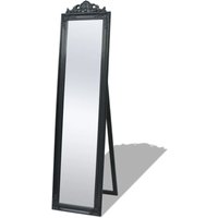 Standspiegel im Barock-Stil 160x40 cm Schwarz vidaXL686365 von BONNEVIE