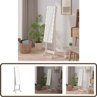 Standspiegel mit LED Weiß 34x37x146 cm - Spiegel - Wandspiegel - Stehspiegel - LED-Spiegel - Badezimmerspiegel Standspiegel mit LED Weiß 34x37x146 cm - Spiegel - Wandspiegel - Stehspiegel - LED-Spiegel - Badezimmerspiegel von VIDAXL