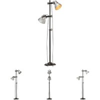 Stehlampe 2-flammig Silbern E27 Gusseisen Vidaxl Stehlampe 2-flammig Silbern E27 Gusseisen Vidaxl von VIDAXL