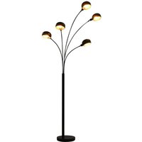 Stehlampe 200 cm 5 x E14 Schwarz und Golden Vidaxl von VIDAXL