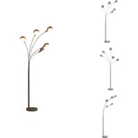 Stehlampe 200 cm 5 x E14 Silbern - Stehlampe - Bogenlampe - Moderne Beleuchtung - Wohnzimmer Dekoration - Skandinavischer Stil Stehlampe 200 cm 5 x E14 Silbern - Stehlampe - Bogenlampe - Moderne Beleuchtung - Wohnzimmer Dekoration - Skandinavischer Stil von VIDAXL