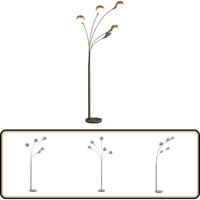 Stehlampe 200 cm 5 x E14 Silbern - Stehlampe - Bogenlampe - Moderne Beleuchtung - Wohnzimmer Dekoration - Skandinavischer Stil Stehlampe 200 cm 5 x E14 Silbern - Stehlampe - Bogenlampe - Moderne Beleuchtung - Wohnzimmer Dekoration - Skandinavischer Stil von VIDAXL