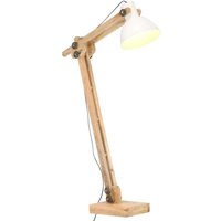 Stehlampe Weiß Mango Massivholz E27 Vidaxl von VIDAXL