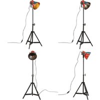Stehleuchte 25 W Mehrfarbig 35x35x65/95 cm E27 - Industrielampen - Stehlampe - Wohnraumleuchte - Eisenleuchten - Vintagelampe - Home & Living von VIDAXL